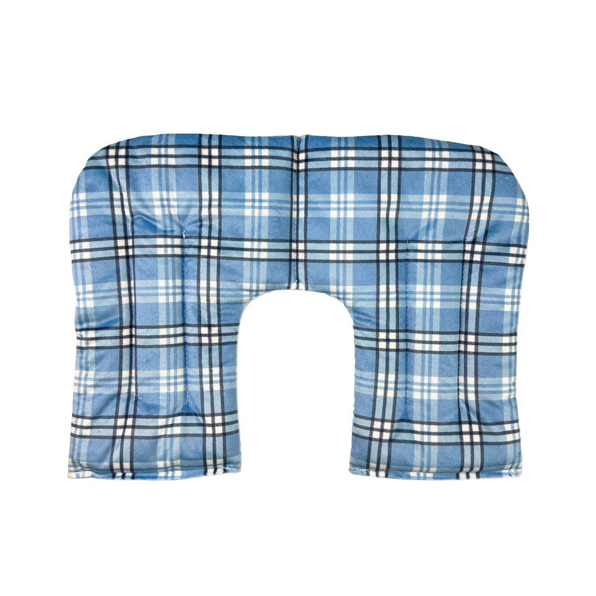 Wheat Heat Neck Pillow - Blue Check - The Grain Shop