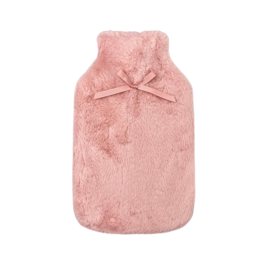 Hot Water Bottle & Cover - Pink Plush - The Grain Shop